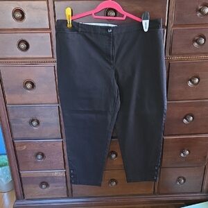 Talbot's Perfect Crop Pants Size 18W Black